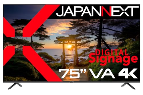 Amazon.co.jp: JAPANNEXT 75インチ VAパネル搭載 4K(3840x2160