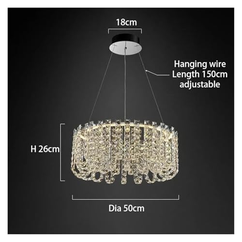 Luminaire suspendu LED chic pour illuminer et décorer une table de salon - 2