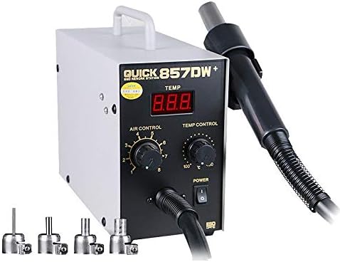 Yiki Good QUICK 857DW+ 220V 580W Digital Display Straight Wind Hot Air Gun, AU Plug