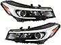 AutoModed Front Aftermarket Halogen Headlights Assembly Set w/o LED Replaces 92101B0700 92102B0700 Compatible with 2017 2018 Forte & Forte5 | Left Driver Right Passenger Side 2pcs | by AutoModed