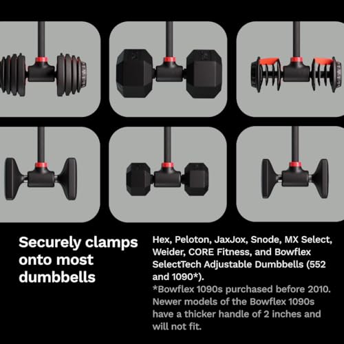 Jayflex Hyperbell Dumbbell Converter - Convert Dumbbells to Barbell Set and Kettlebell for Home Fitness - Adjustable & Up to 200 lb Capacity Weight Barbell for Weight Lifting