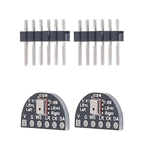 Prevessel 2 conjuntos de módulos de microfone I2S Interface MEMS MSM261S4030H0 para placa de desenvo