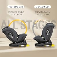 Reecle Kindersitz 360 drehbar i-Size mit ISOFIX 40-150 cm, 0-12 Jahre – Ansicht 4