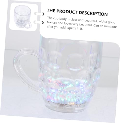 Cabilock 2 Peças Copo De Cerveja Luminescente Que Brilha No Escuro Copos Iluminados Copos De Festa B