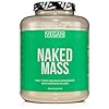 NAKED Vegan Mass – Natural Vegan Weight Gainer Protein Powder – 1,230 Calories, Non-GMO, Soy & Gluten Free, No Artificial Ingredients – 8LB Bulk – 11 Servings