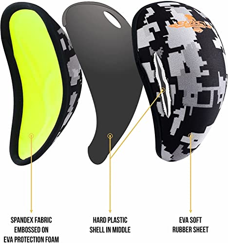 Exxact Sports Mens Compression Shorts With Soft Athletic Cup - Men's Sports Compression Shorts For Baseball, Football - Am, Black #TOP4