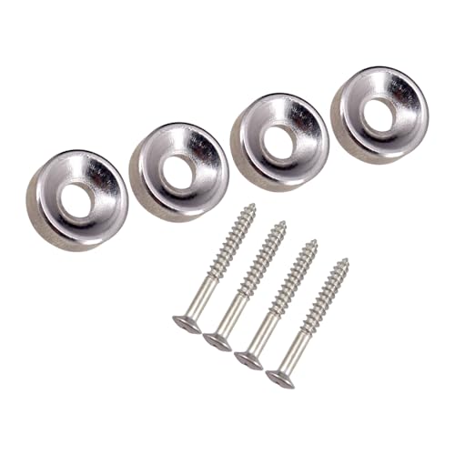 4 casquillos de tornillo de montaje fijo para guitarra, casquillo y pernos para guitarra eléctrica, accesorio de guitarra eléctrica, casquillo de junta