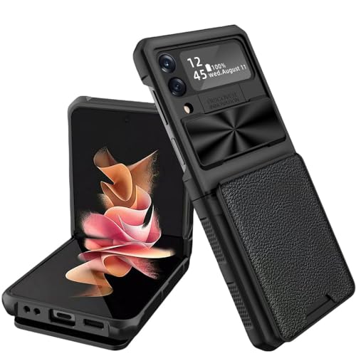 Coque Samsung Galaxy Z Flip 4 antichoc ENILSA avec protège-objectif et porte-carte