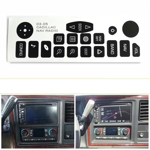 Autocollants accessoires de rechange pour console de Cadillac Escalade