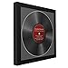 Creative Picture Frames [lp12.5x12.5bk-b] LP Vinyl Record Album Frame Display with Black Mat, LP Record Insert, Glass and Wall Hanger