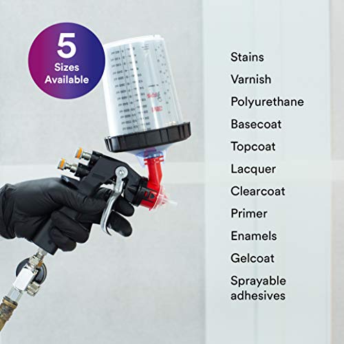 3M Pps (Original Series) Paint Spray Gun Cup Lids And Liners Kit, 16000, Standard, 22 Oz, 200-Micron Filter, Use W/ Paint Gun For Cars, Furniture, Home, 50 Disposable Lids And Liners, 20 Sealing Plugs #TOP3