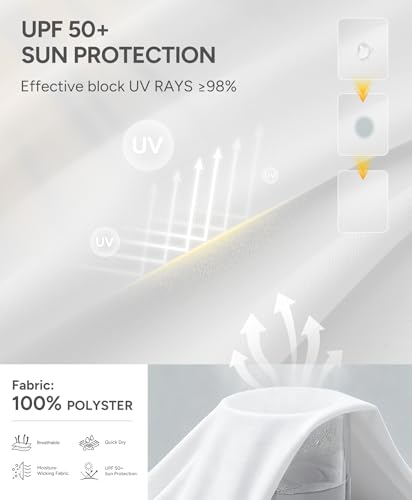 BRXL Women's Sun Shirts UPF50+ Long Sleeve Workout Tops Moisture Wicking Quick Dry UV Shirt V Neck Open Back Running Tops White M — view 6