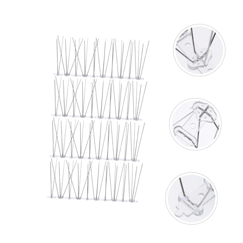 IWOWHERO 4 Pcs espinho passarinho pico anti-subida conjunto placa Pombo tiras fence vedas pico cerca