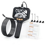 Borescope, Endoscope Camera with Light,Dual Lens Industrial, 1080P HD Inspection Camera - 2m/6.5FT Flexible Cable, IP67 Waterproof, 8+1 Adjustable LED Lights for Automotive, Plumbing, Drain, Pipe