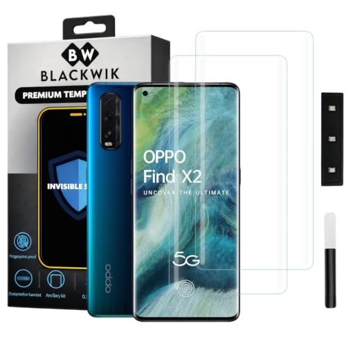Image of Blackwik UV Curved Tempered Glass for Oppo Find X2 | 2-Pack