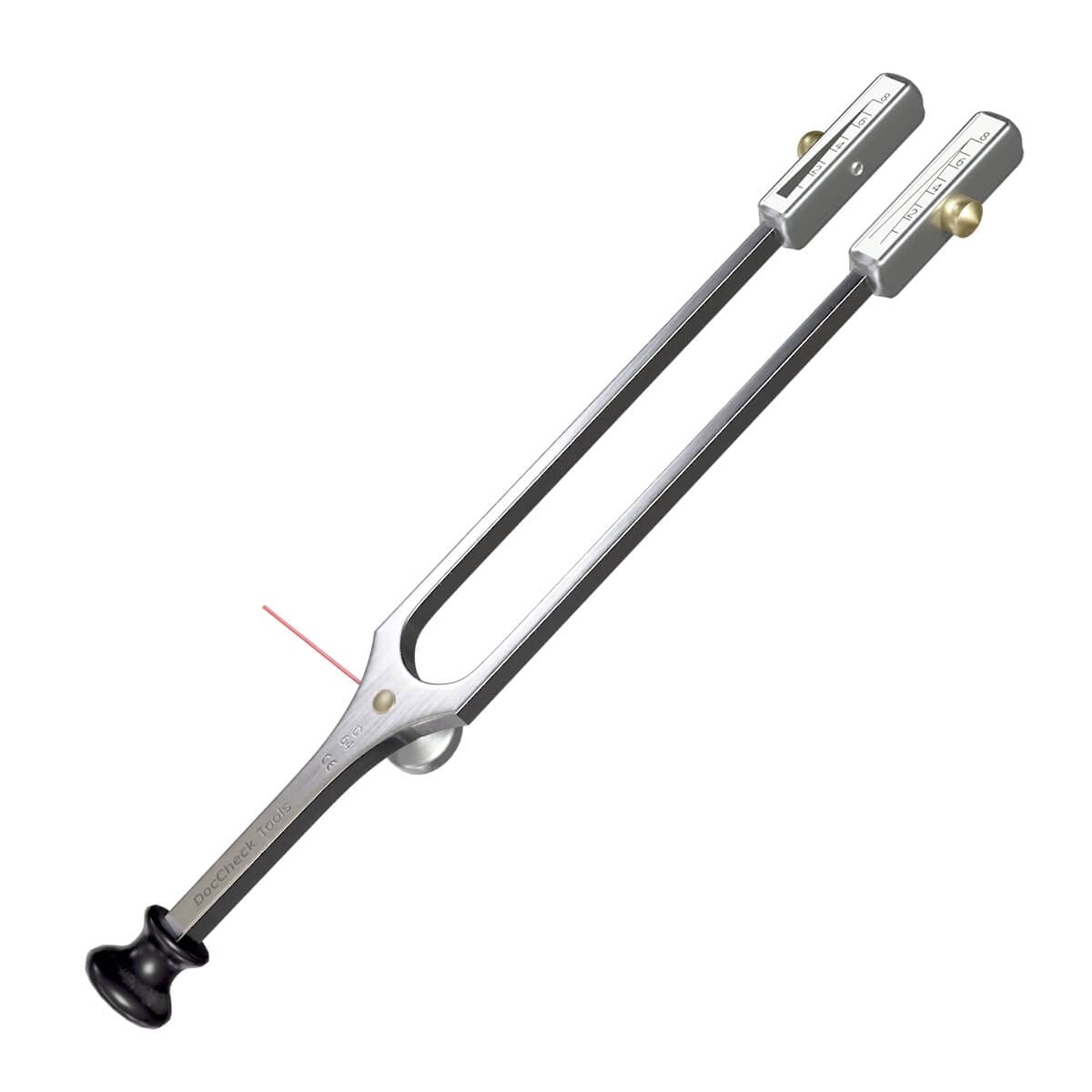Stimmgabel "Plonng" nach Rydel-Seiffer | 4-in-1 Multifunktionsstimmgabel mit Monofilament nach Semmes-Weinstein, Stumpf-Spitz-Prüfer, Kalt-Warm-Test