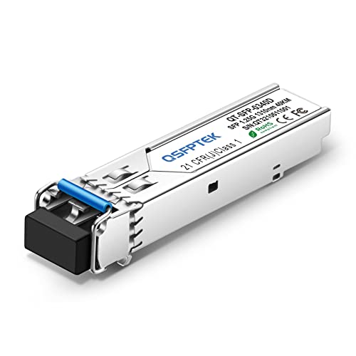 Image of Gigabit SFP Module, 1000Base-EX LC 1310nm, 40km Mini-GBIC Single Mode SFP Transceiver for Juniper Networks SFP-1GE-EX-40