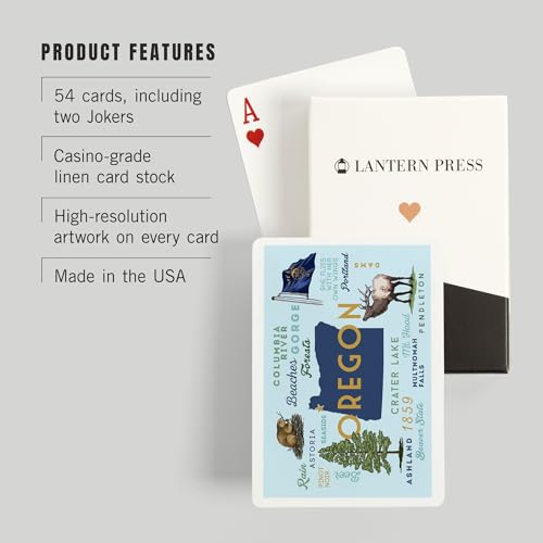 Baraja de Póker Seaside Oregon 52 Cartas Tamaño Póker miniatura 3