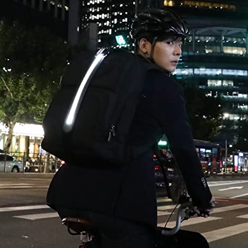 BOIDA LED Reflective Belt White 1pcs - High Visibility Gear for Running,Bike, Camping, Walking & Cycling | USB Rechargeable | Safer Than a Reflective Vest | White,Orange,Green by BUBO - Image 5