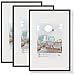 Produktbild Bilderrahmen von Walther New Lifestyle Kunststoffrahmen 30x45 Schwarz - Normalglas 3er Pack