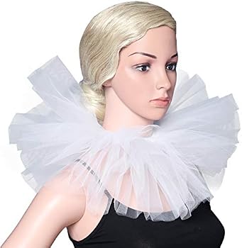 BABEYOND Tulle Ruffled Neck Collar 