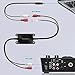 Smof RCA Ground Loop Isolator, Designed for Audio Signal Noise Cancellation, Portable and Light Weight, Amplifier Noise Filter for Car Audio/Home Audio System, with 3.5mm Audio Adapter Cable(Black)