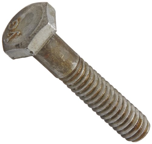 Image of Steel Hex Bolt, Grade 2, Plain Finish, Hex Head, External Hex Drive, Meets ASME B18.2.1 /ASTM A307, 1-3 /4 inch Length, Partially Threaded, 7 /16 inch-20 Threads (Pack of 50)