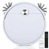 KOZFULE Aspiradora Robot Trapeador 4600Pa, Aspiradora Robótica Ultradelgado, Aspiradora Robot 100 min Autonomía con 6...