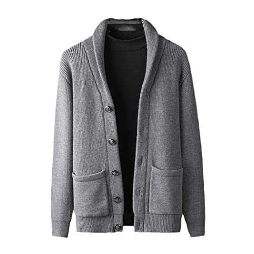 Manteau Homme Tricot Lourd KEHAIOO Chaud et Épais pour l'Hiver