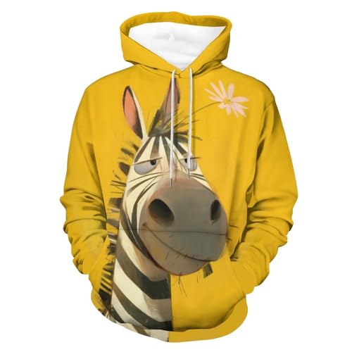 Sweatshirt fleur cheval rigolote pullover idéal pour vos sorties S