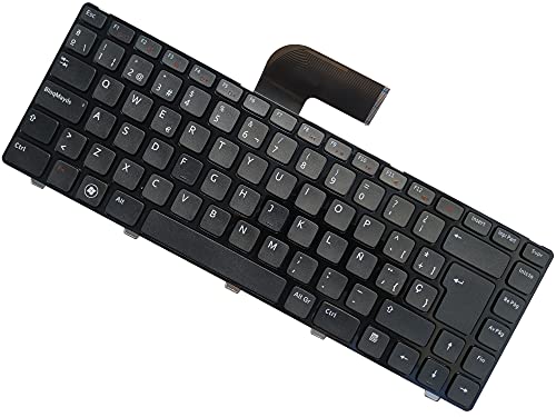 YUHUAI Teclado de Repuesto para portatil DELL Inspiron 14R N4050 N4110 N4120 M4110 M4040 M521R 15R N5520 N5050 N5040 Espanol