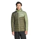 adidas heren Terrex Multi Light Down CLIMAWARM Hooded Jacket, olive strata/tent green, M