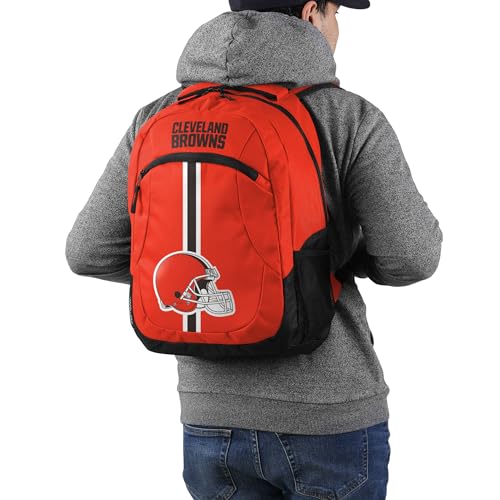 Image of FOCO Cleveland Browns NFL Alternate Color Action Backpack - Orange