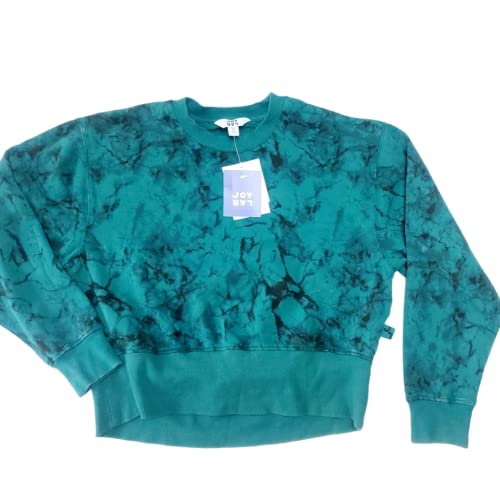 JoyLab Women's French Terry Acid Wash Crewneck Pullover3