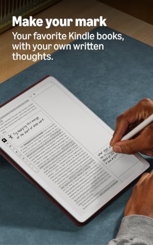 Amazon Kindle Scribe 64GB (newest model) — 11” display with front light, paper-like feel, and no distractions — Write in notebooks, docs, and books. Pen included - Graphite - image 5