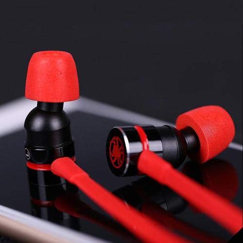 Granvela G20 Wired Gaming Earbuds,Hd Noise Isolation In Ear Gaming Earphones With Mic,3.5Mm Jack For Pc, Xbox And Ps4. Cable Length 2.2M-Red #TOP3