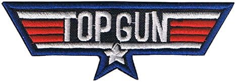Top Gun Maverick Patch US Military Fighter Weapons Iron On square Badge