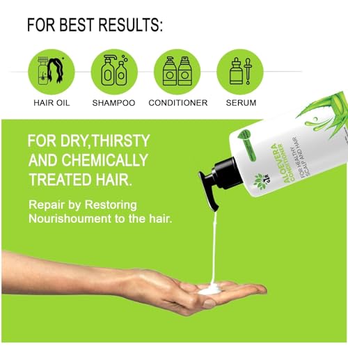 Image of GIR Aloe Vera Ayurvedic Conditioner with Aloe Vera & 21 Herbs Nourishes Scalp & Hair Paraben & Silicone Free (1000 ML)