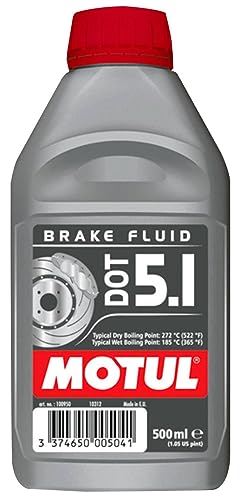 Motul DOT 5.1 Brake Fluid Long Life Fully Synthetic, car or motorcycle, 500 ml