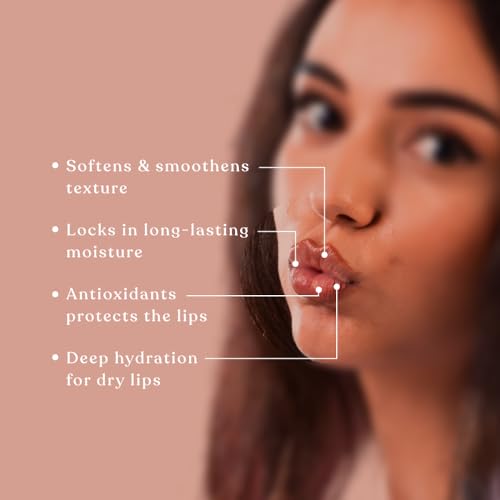 Image of Kridha Cocoa Lip Balm with Beeswax & Cocoa Butter - Natural Lip Moisturizer for Dry & Chapped Lips - Nourishing Lip Care with Organic Cocoa Infusion - Non-Sticky Hydrating Lip Balm for Men & Women - 8g