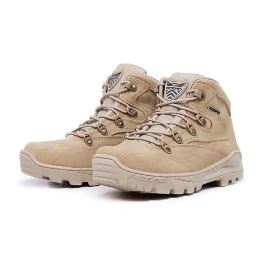 Bota Coturno Adventure Acero Advanced Cano Curto Militar Trilha Desert com C.A (Areia, BR, Adulto, Numérico, 45)