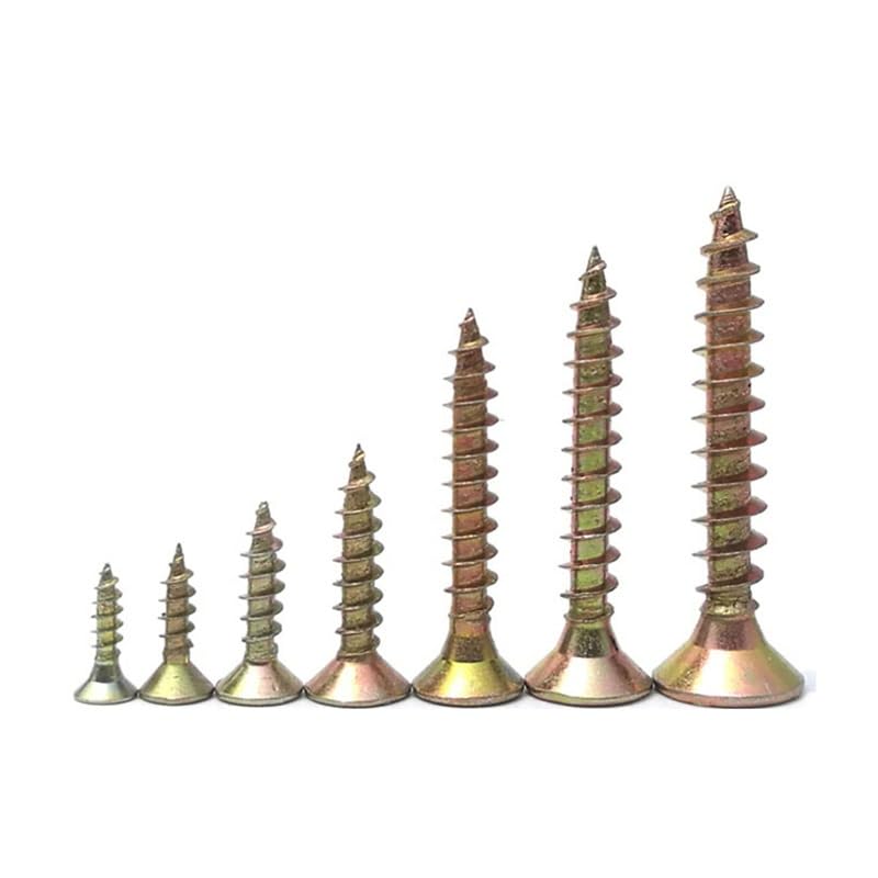 420 Uds M4 avellanado Drywall Tornillo de Madera autorroscante Cabeza Plana de Metal endurecido Punta Cruzada Drywall Perno Clavo Surtido Kit Zinc