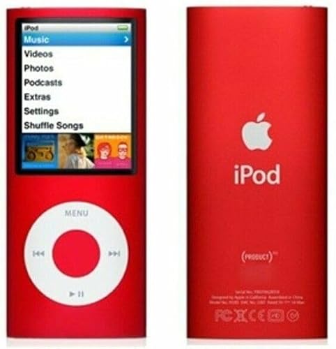 Music Player Compatible with iPod Nano 4th Generation 8gb Product RED