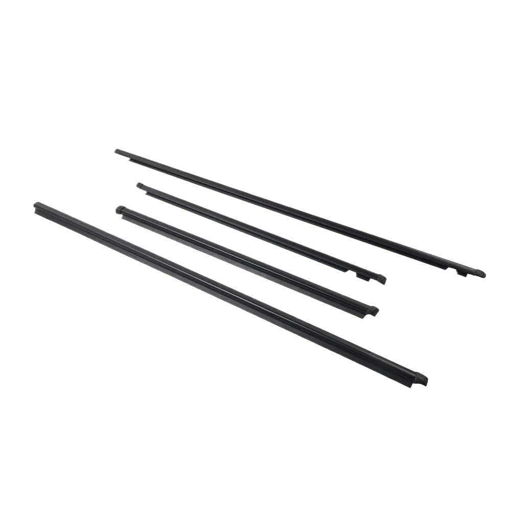 Car Door Window Rubber Seal Strip 4PCS Car Outer Windows Rubber Weatherstrip Sealing Strip Belt Moulding Trim for Toyota for Vitz for Yaris for Echo 1999-2005 AJOHBM