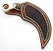 KE-01265-HK Custom and Handmade Damascus Steel Hunting Karambit Knife with Leather Sheath