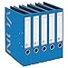Produktbild VON Leitz 5er Pack Ordner A4, 100 % Recyclingpapier, 50 mm Rückenbreite, Für 350 Blatt, Blauer Engel & FSC-zertifiziert, Für Schule, Studium & Haushalt, Blau, 10580035