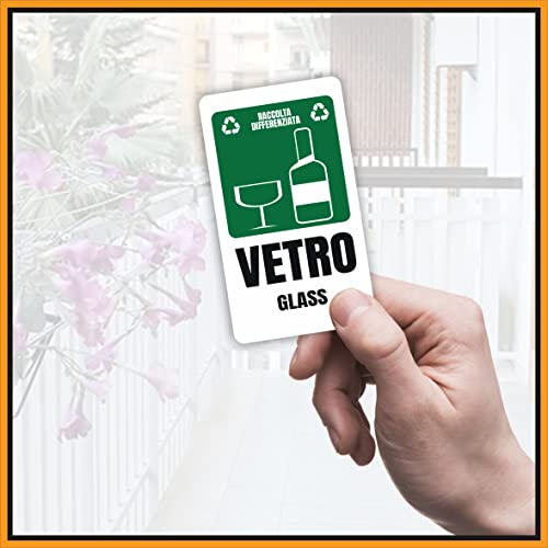 Mr Pubblicità 6 Adesivi Raccolta Differenziata