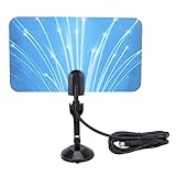 Antena de TV Interior, Recepción De Señal de 25 Millas Antena de TV Digital HD, Amplificador de...