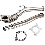 □ spiegelpoliert. WYZ Auspuffrohre, Auspuff Decat Downpipe for VW Golf MK5 MK6 2.0 GTI 2005-2012 Edelstahl