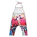 ODAWA Parrots Splatter Colorful Fashionable Jumpsuit for Toddlers, Loose Jumpsuits with Pockets 4T